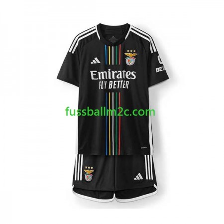 Fußballtrikots Benfica Lissabon Kinder Auswärts Trikotsatz 2023-2024